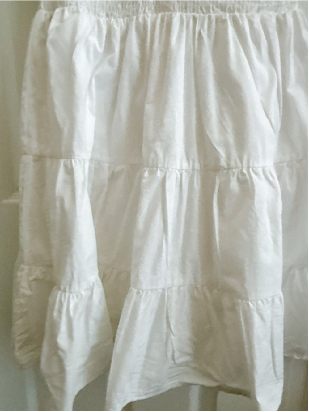 Princess Polly White Babydoll Mini Dress Smocked Sweetheart Ruffle Puff Sleeve - Picture 7 of 8